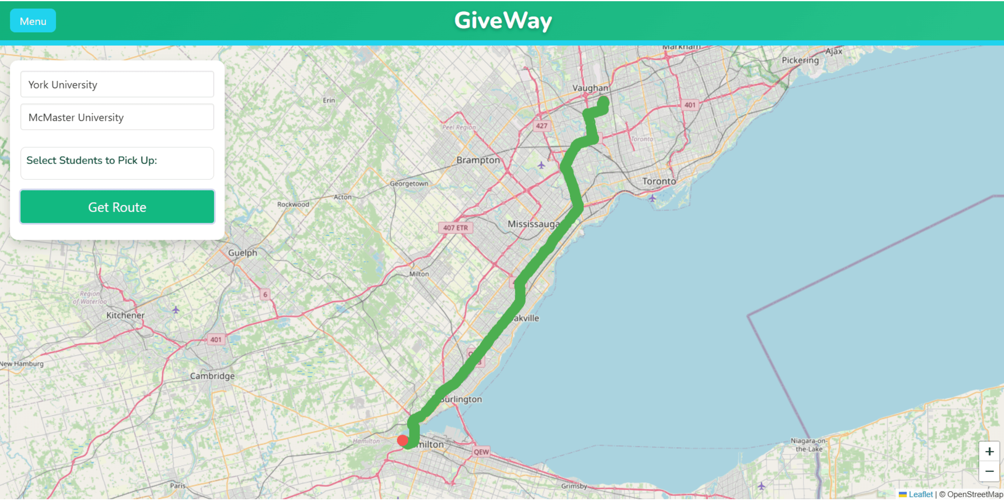 Giveway (HackThe6ix)